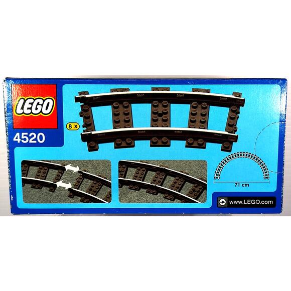 LEGO 4520 Trains CURVED RAILS, New, See Pics/Description! - Picture 2 of 6